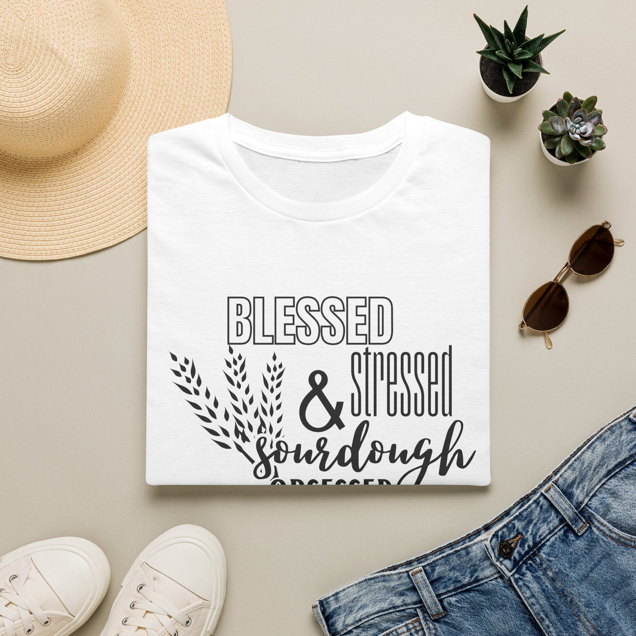 Blessed Stressed & Sourdough Obsessed T-Shirt