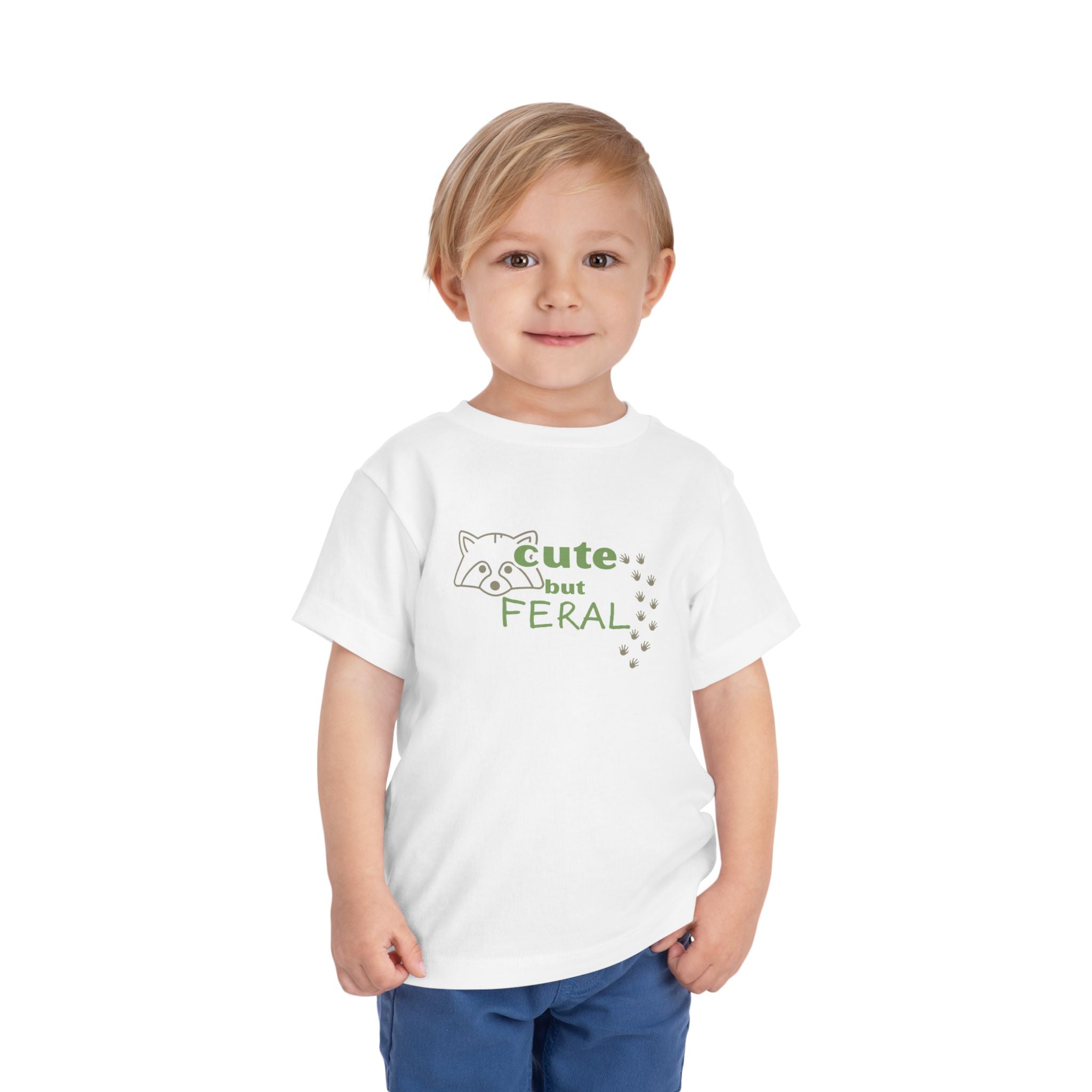 Cute But Feral Toddler Short Sleeve Tee