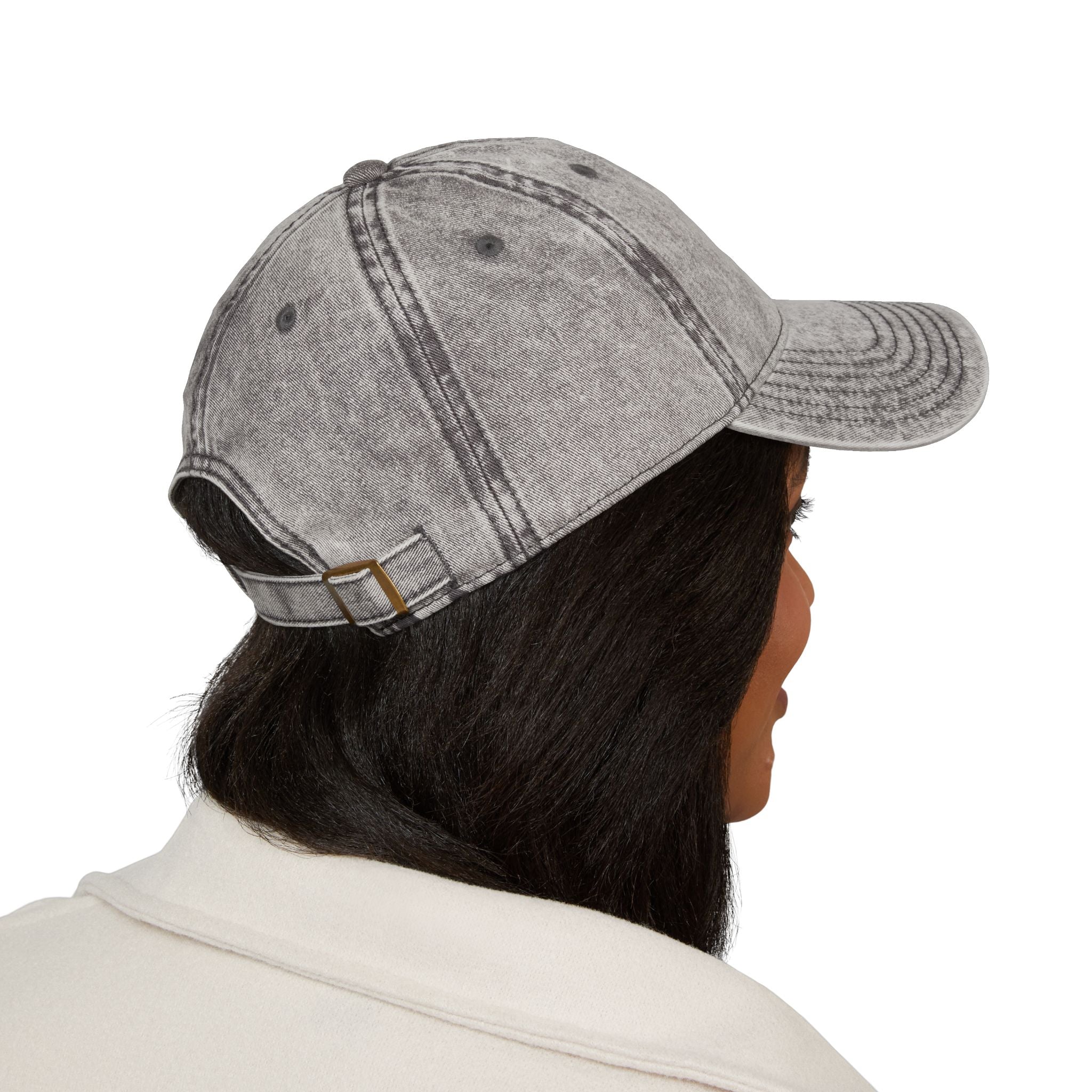 Overwhelmed Embroidered Vintage Hat