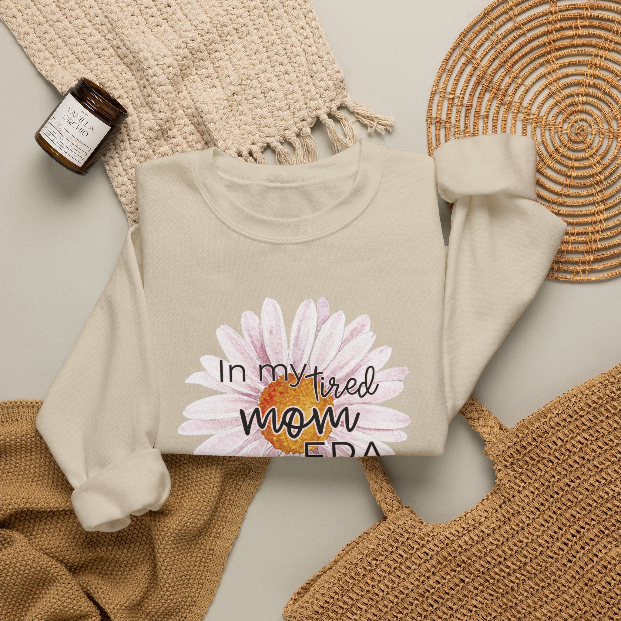 In My Tired Mom Era Crewneck Sweatshirt