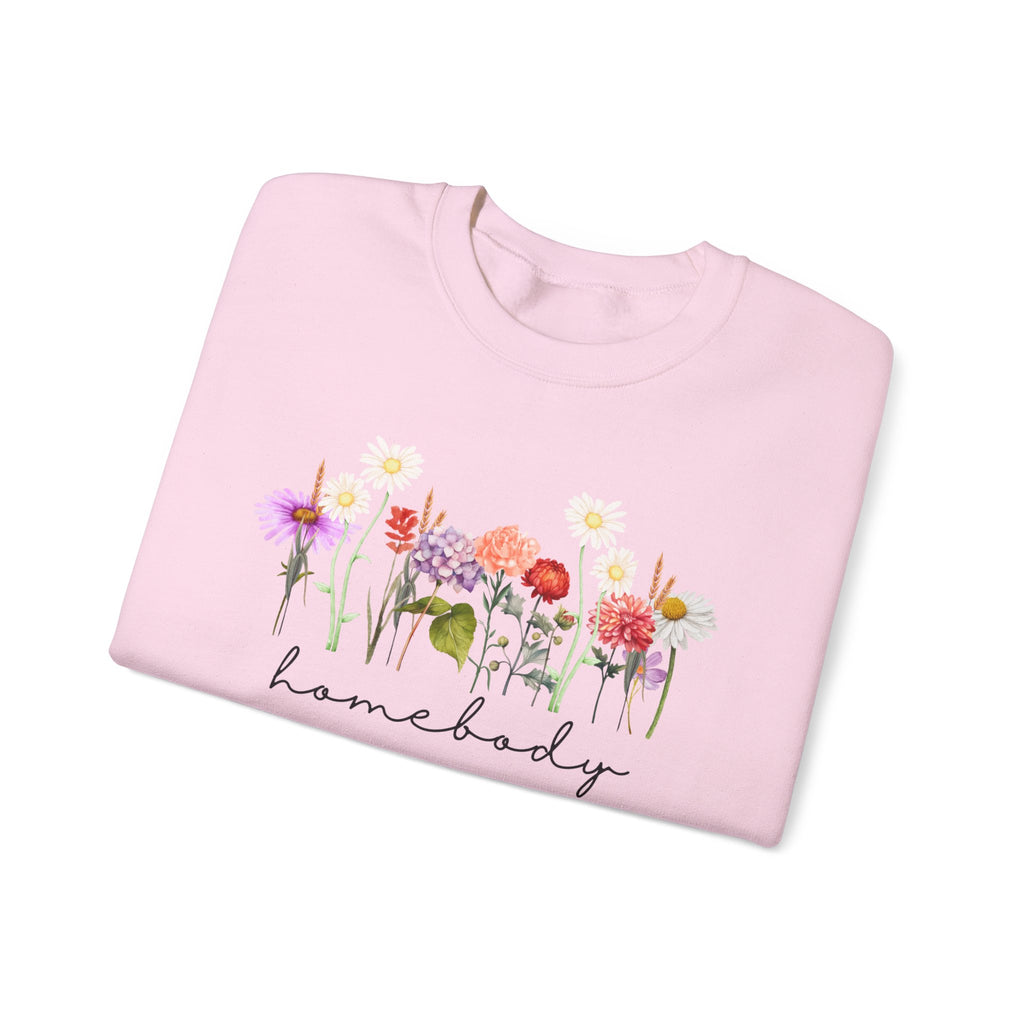 Floral Homebody Womens Crewneck Sweatshirt