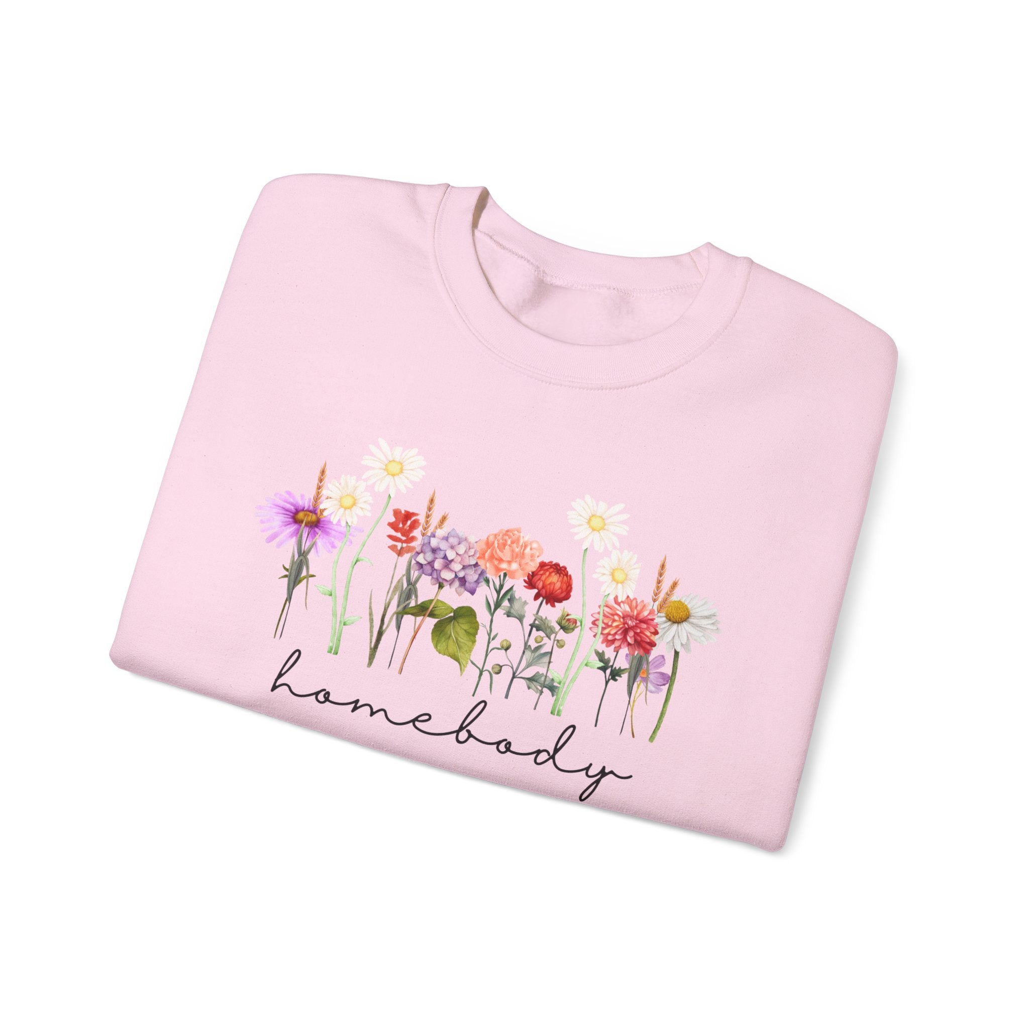 Floral Homebody Womens Crewneck Sweatshirt