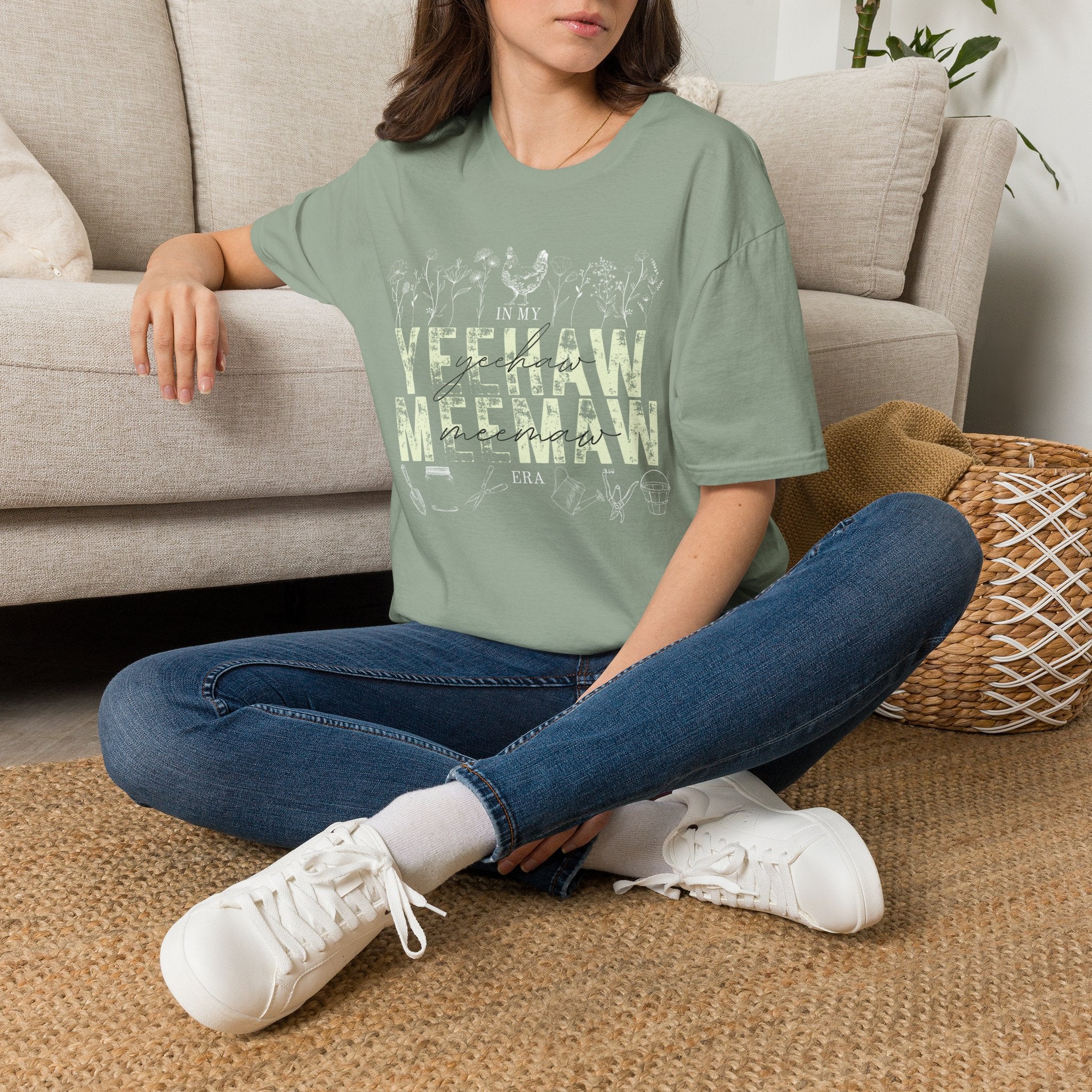In My Yeehaw Meemaw Era Womens Tshirt