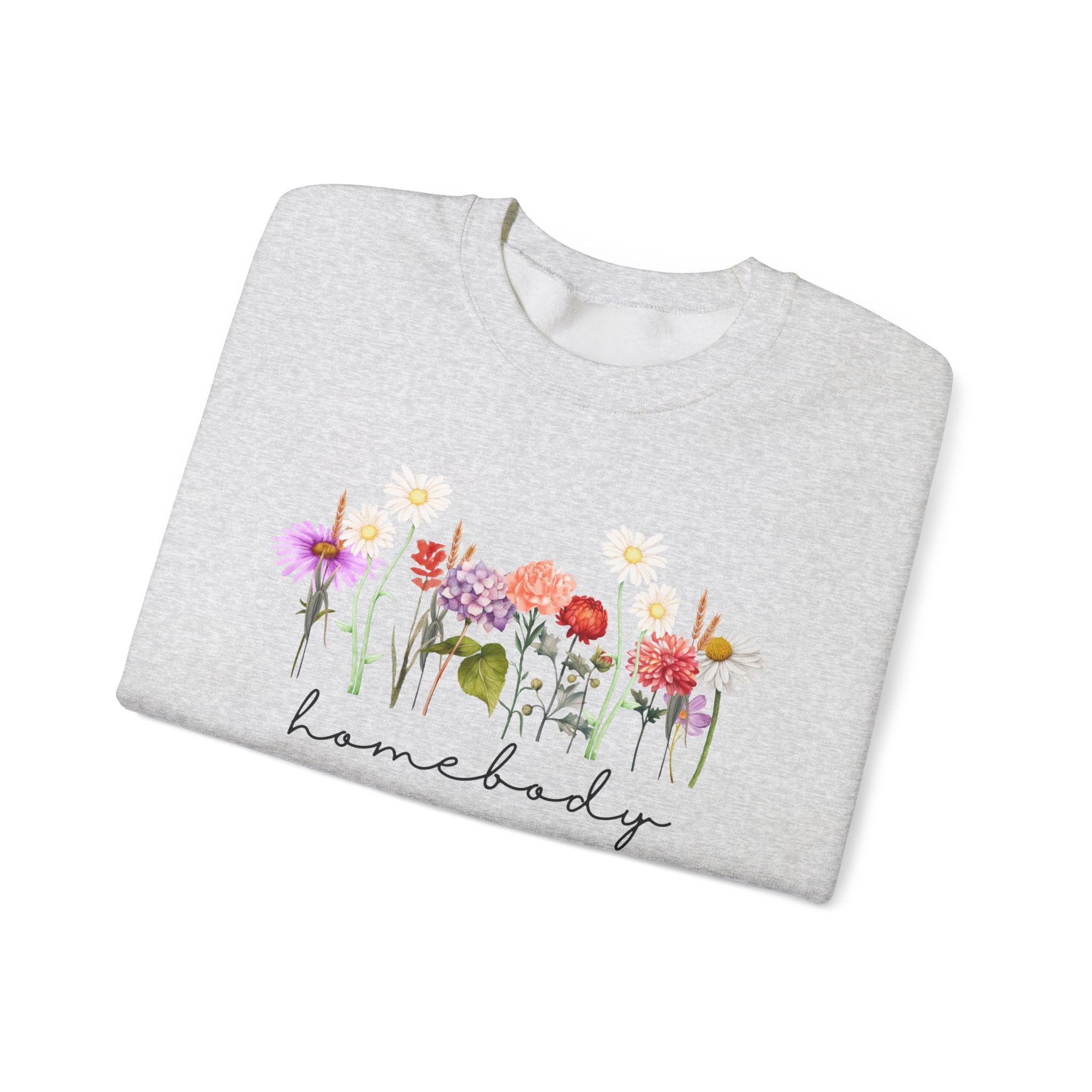 Floral Homebody Womens Crewneck Sweatshirt