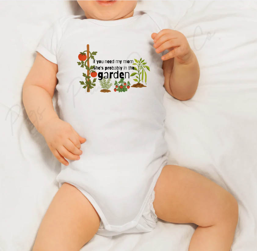 Mom's In The Garden Infant Fine Jersey Bodysuit