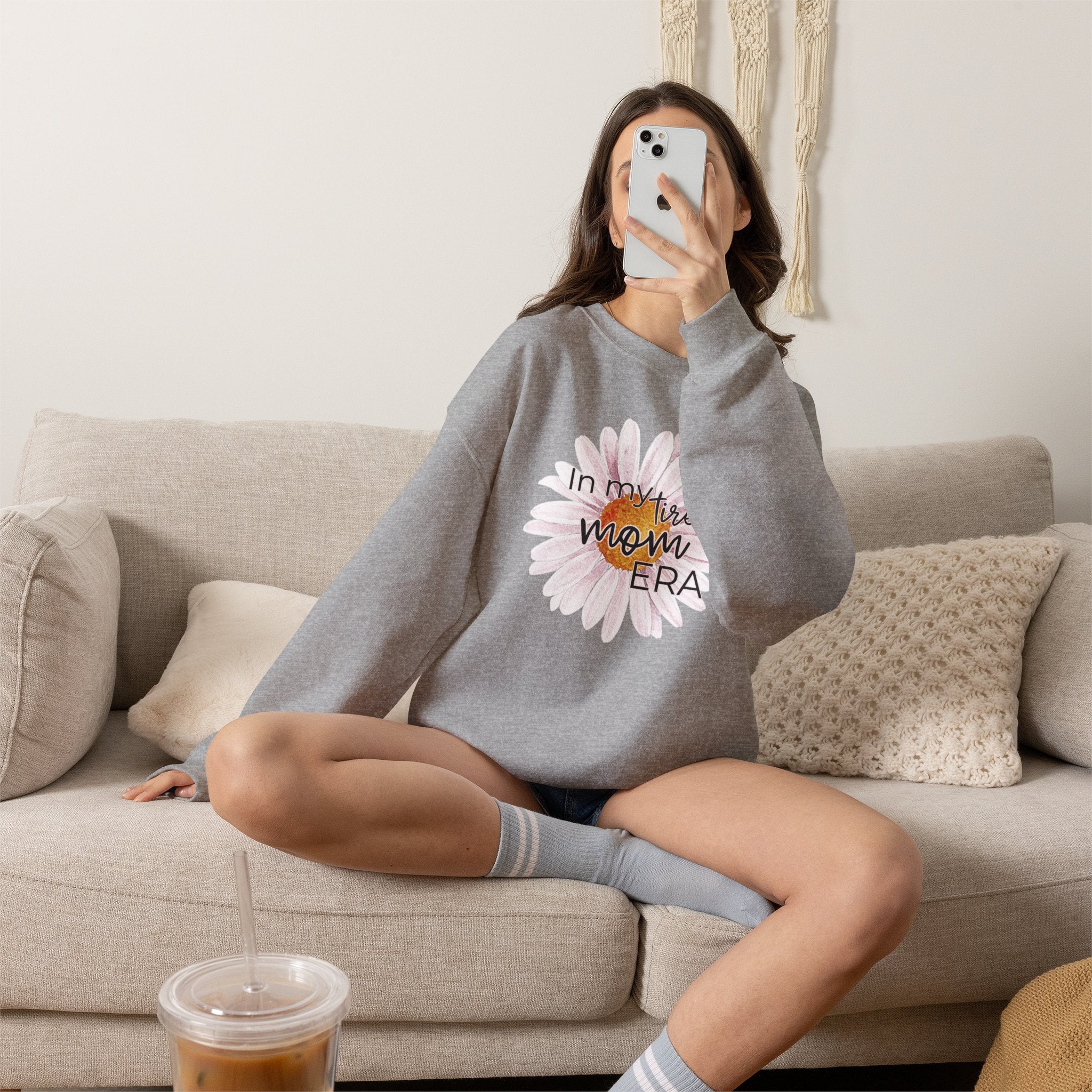 In My Tired Mom Era Crewneck Sweatshirt