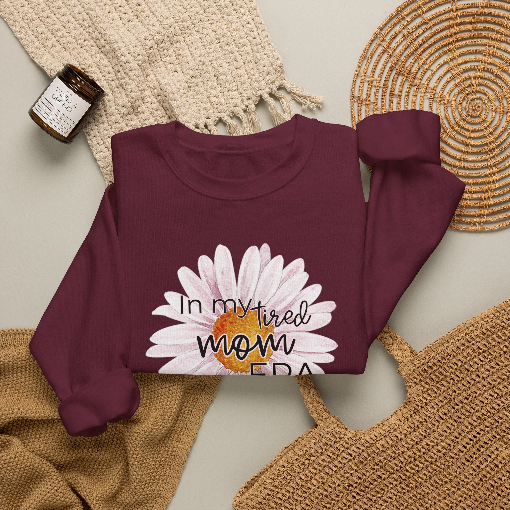 In My Tired Mom Era Crewneck Sweatshirt