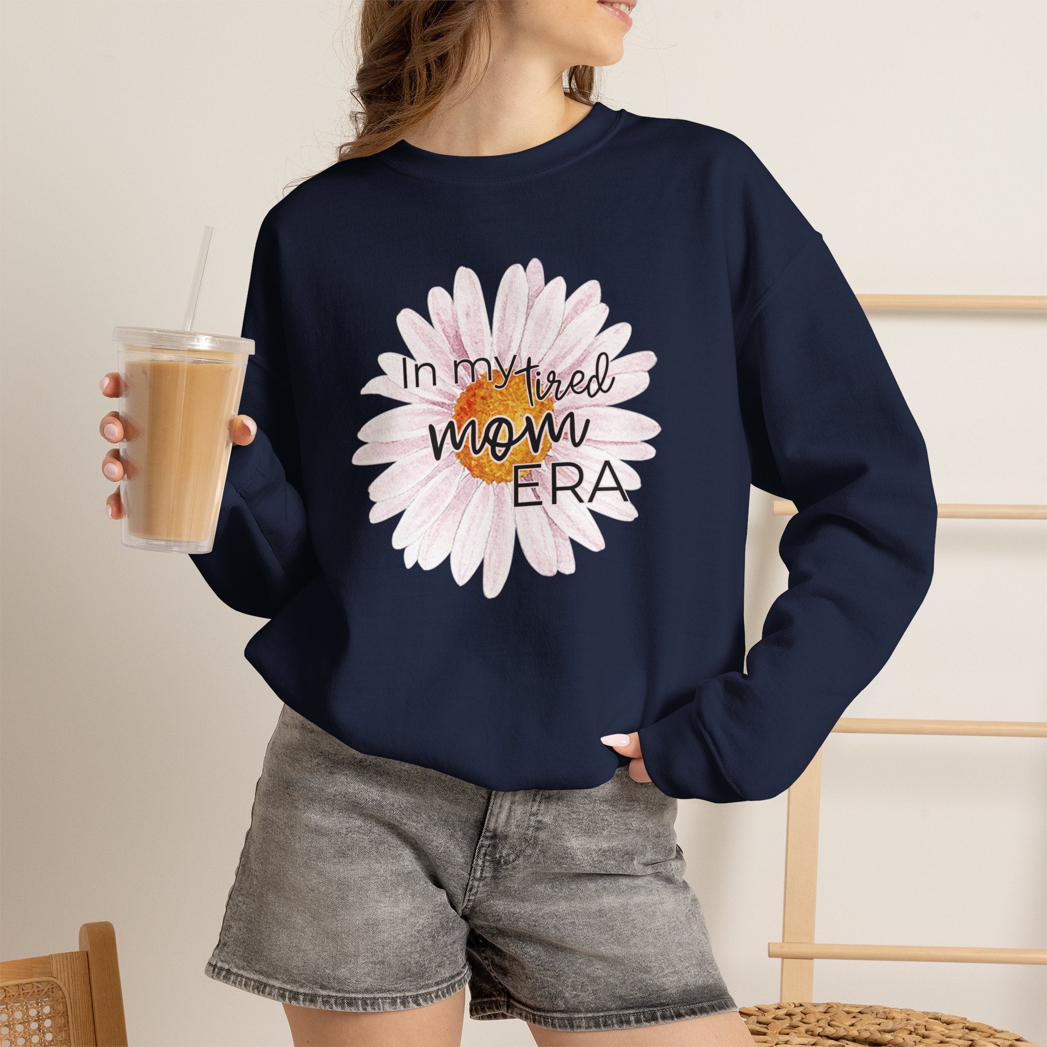 In My Tired Mom Era Crewneck Sweatshirt