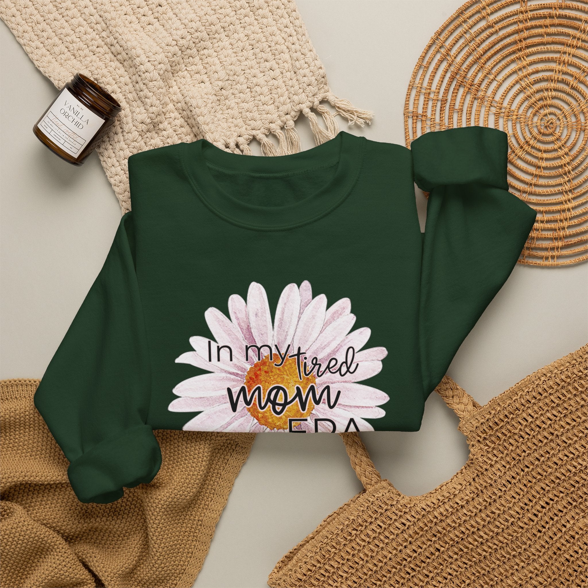 In My Tired Mom Era Crewneck Sweatshirt