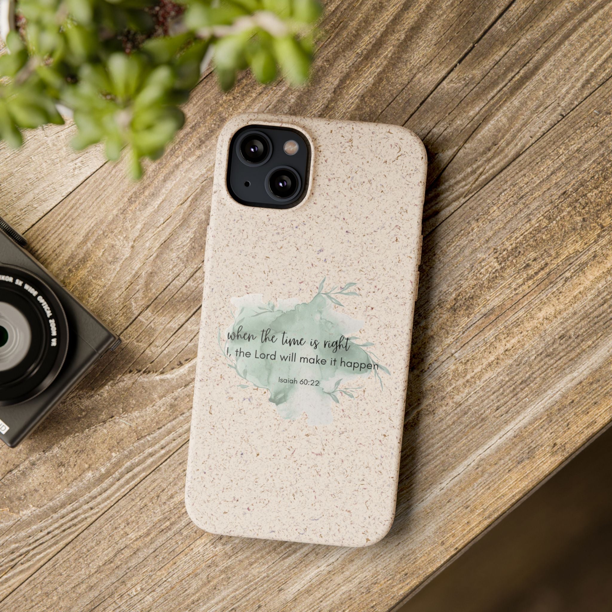 When The Time Is Right Biodegradable iPhone Case