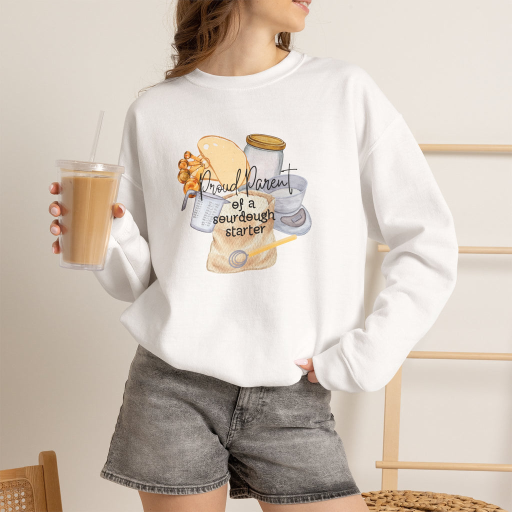 Proud Parents Of A Sourdough Starter Crewneck Sweatshirt