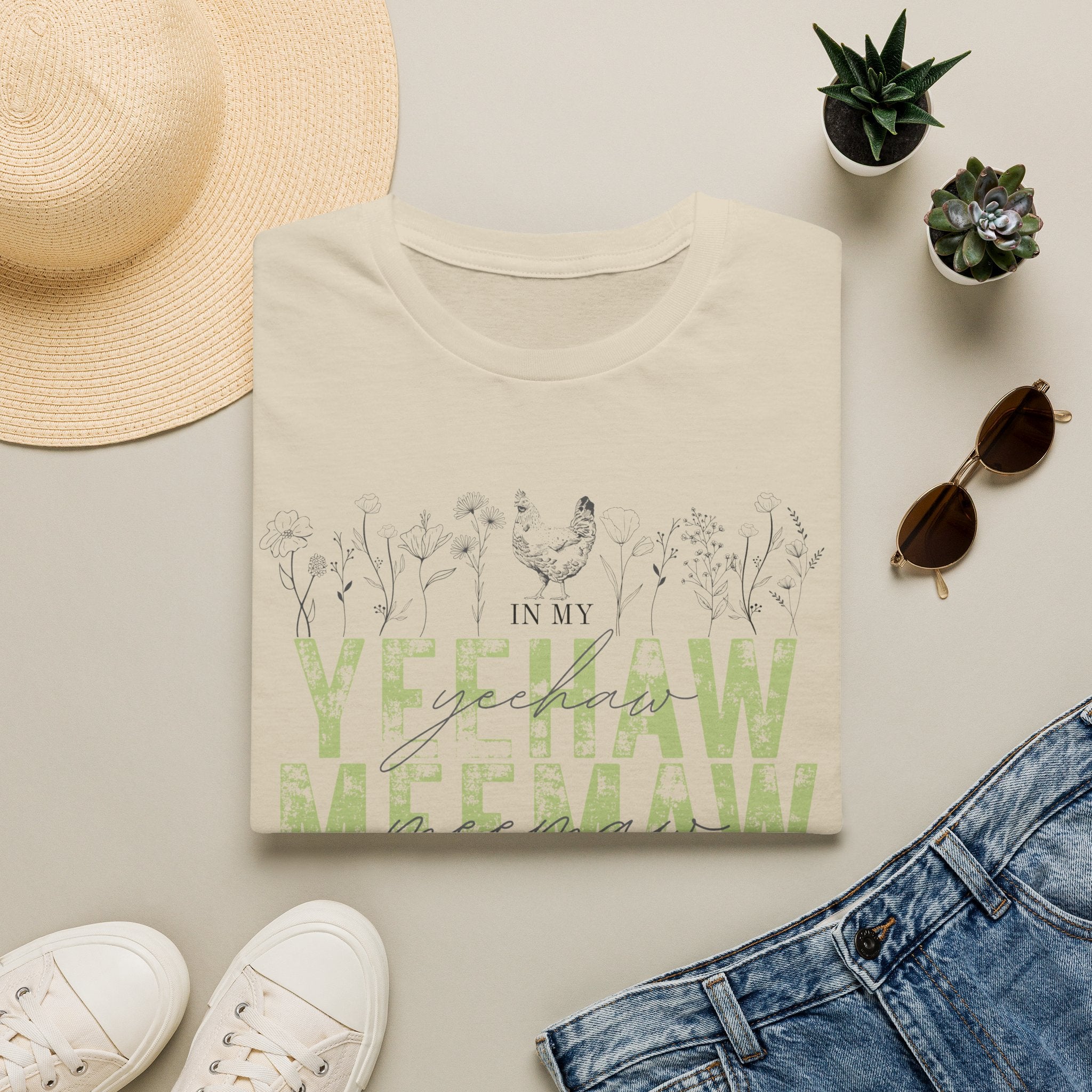 In My Yeehaw Meemaw Era Womens Tshirt