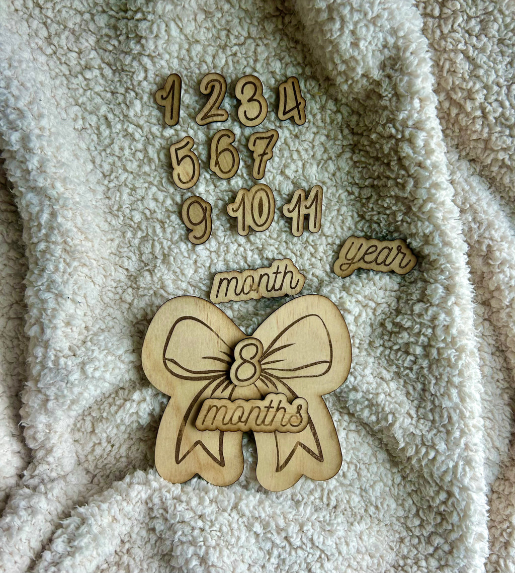 Sweetheart Bow Baby Milestones