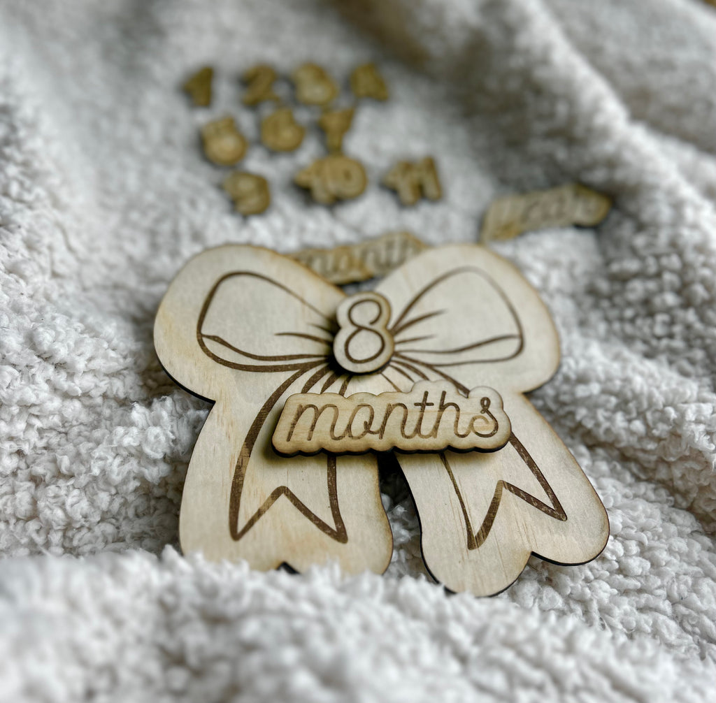 Sweetheart Bow Baby Milestones