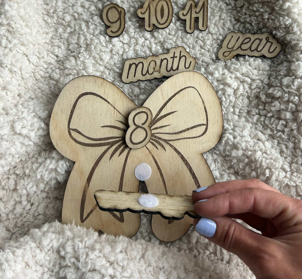 Sweetheart Bow Baby Milestones