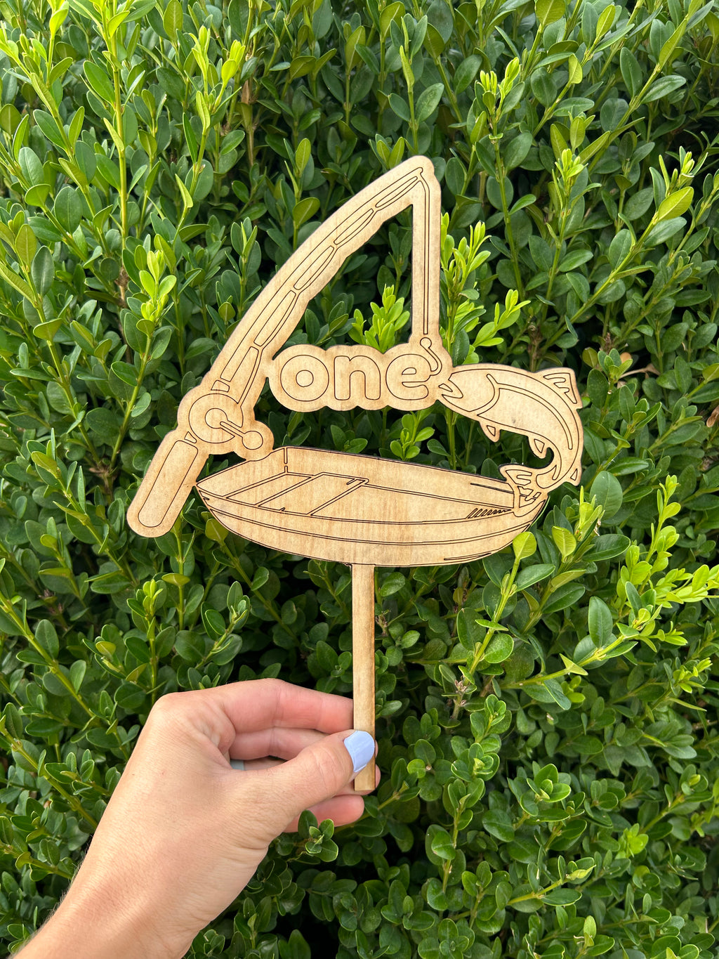 Fishing Birthday Cake Topper