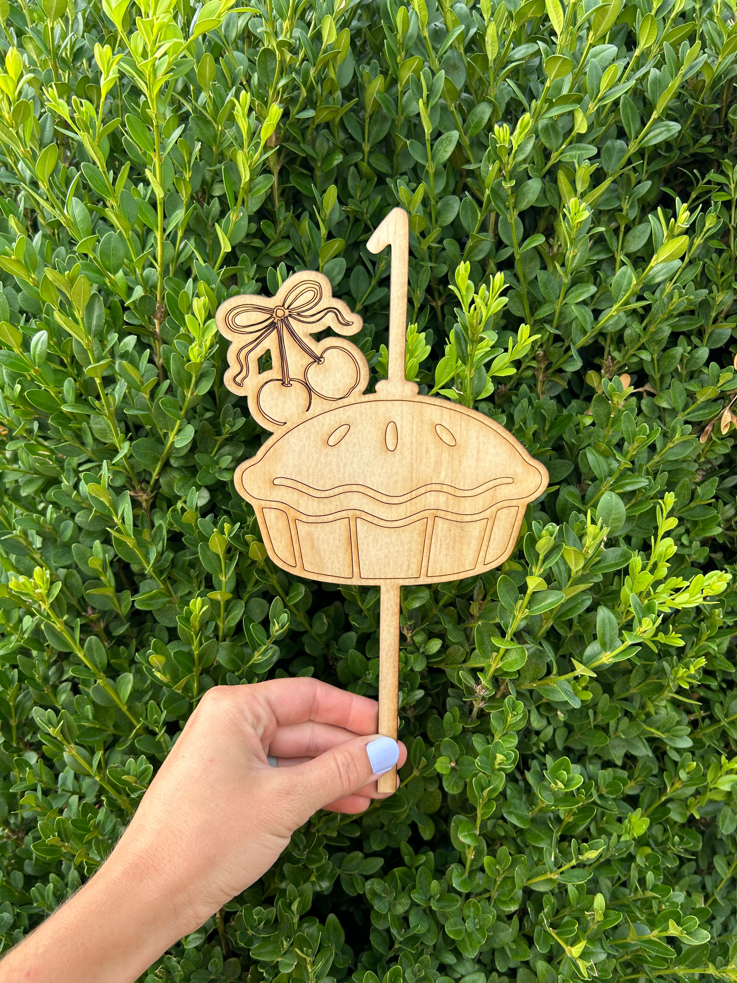 Cutie Pie Birthday Cake Topper