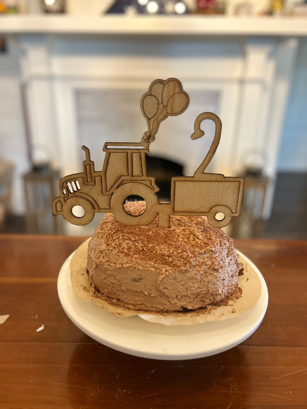 Tractor Birthday Cake Topper