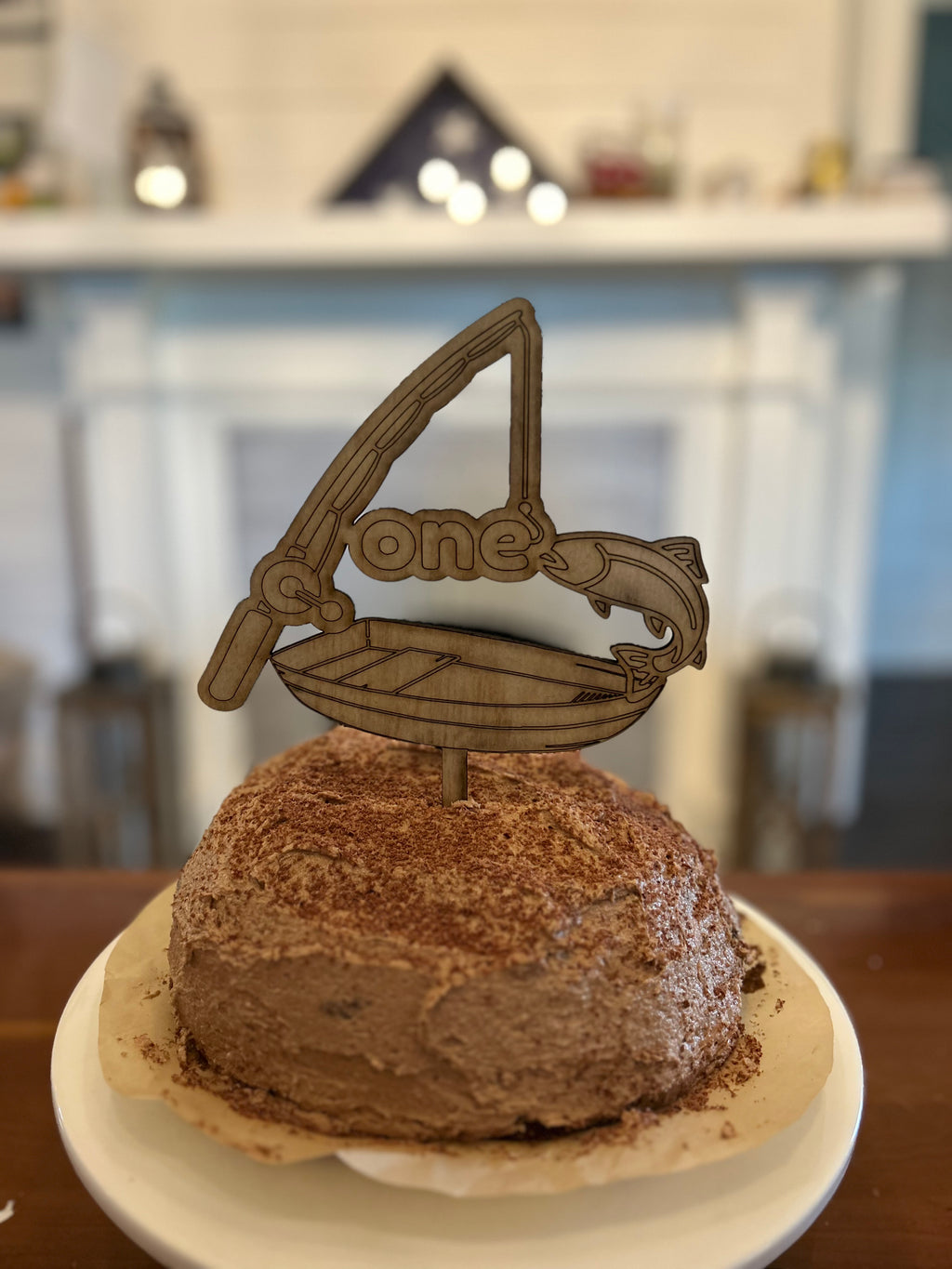 Fishing Birthday Cake Topper