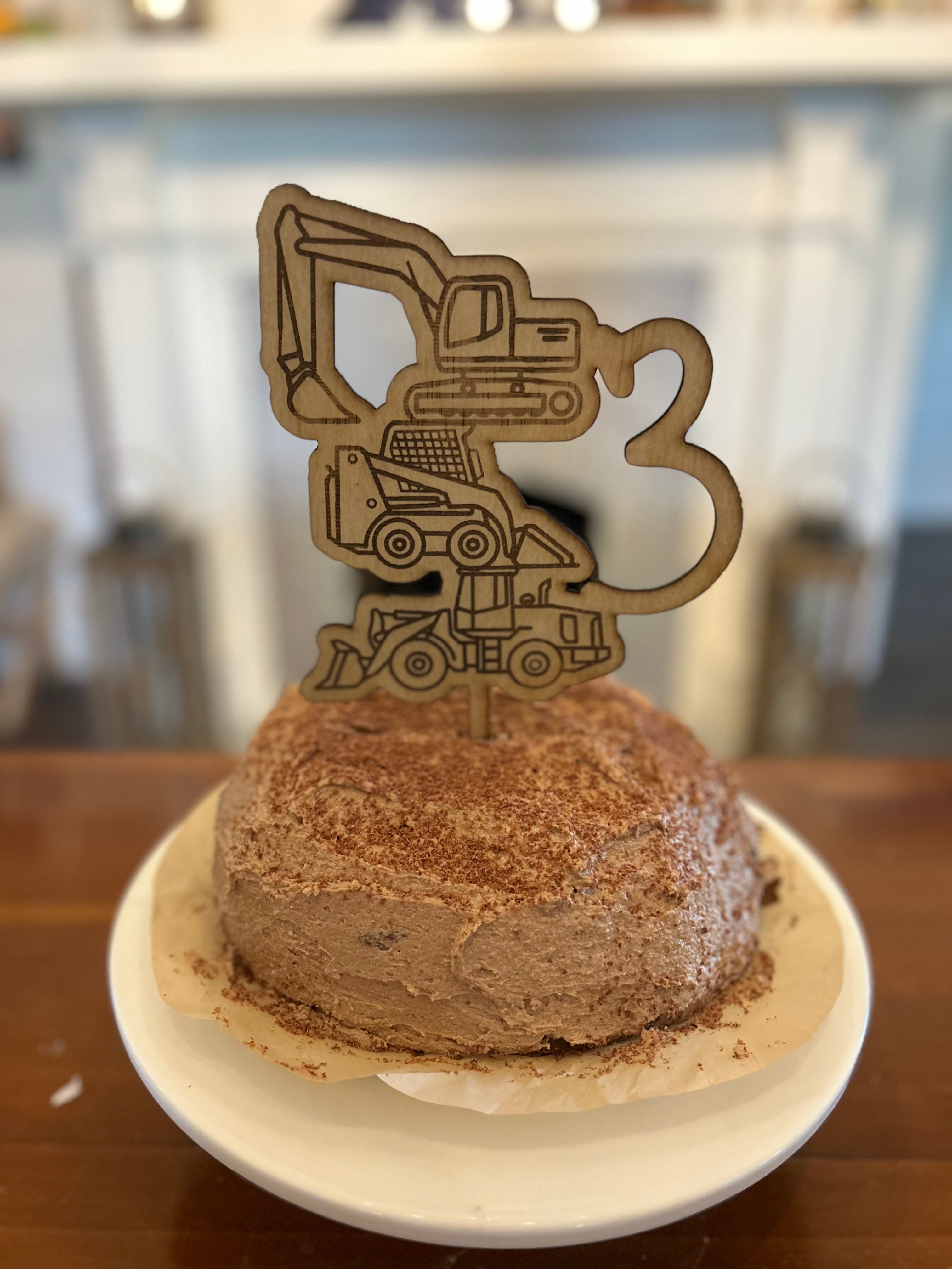 Construction Birthday Cake Topper