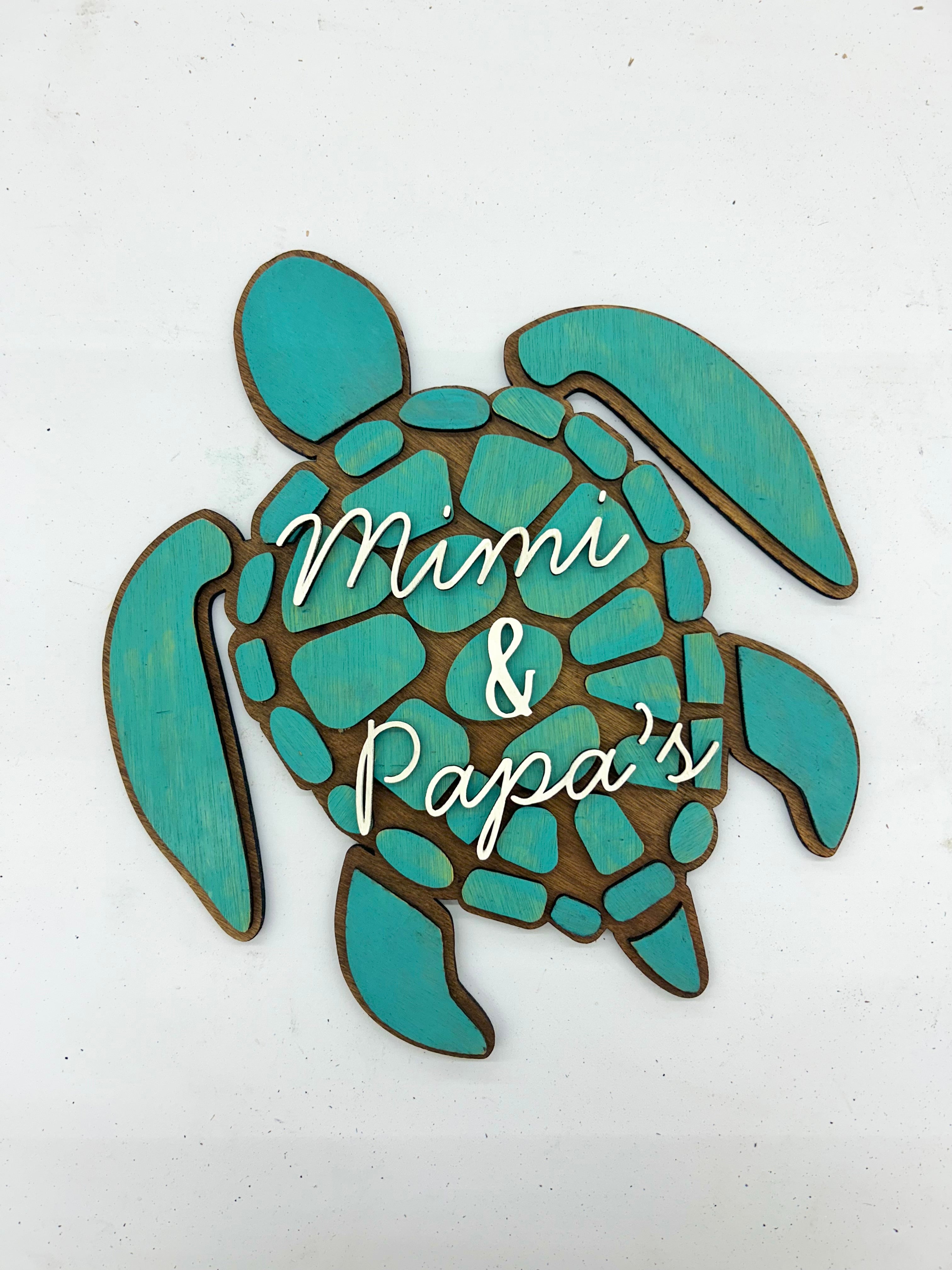 Personalized Sea Turtle Sign