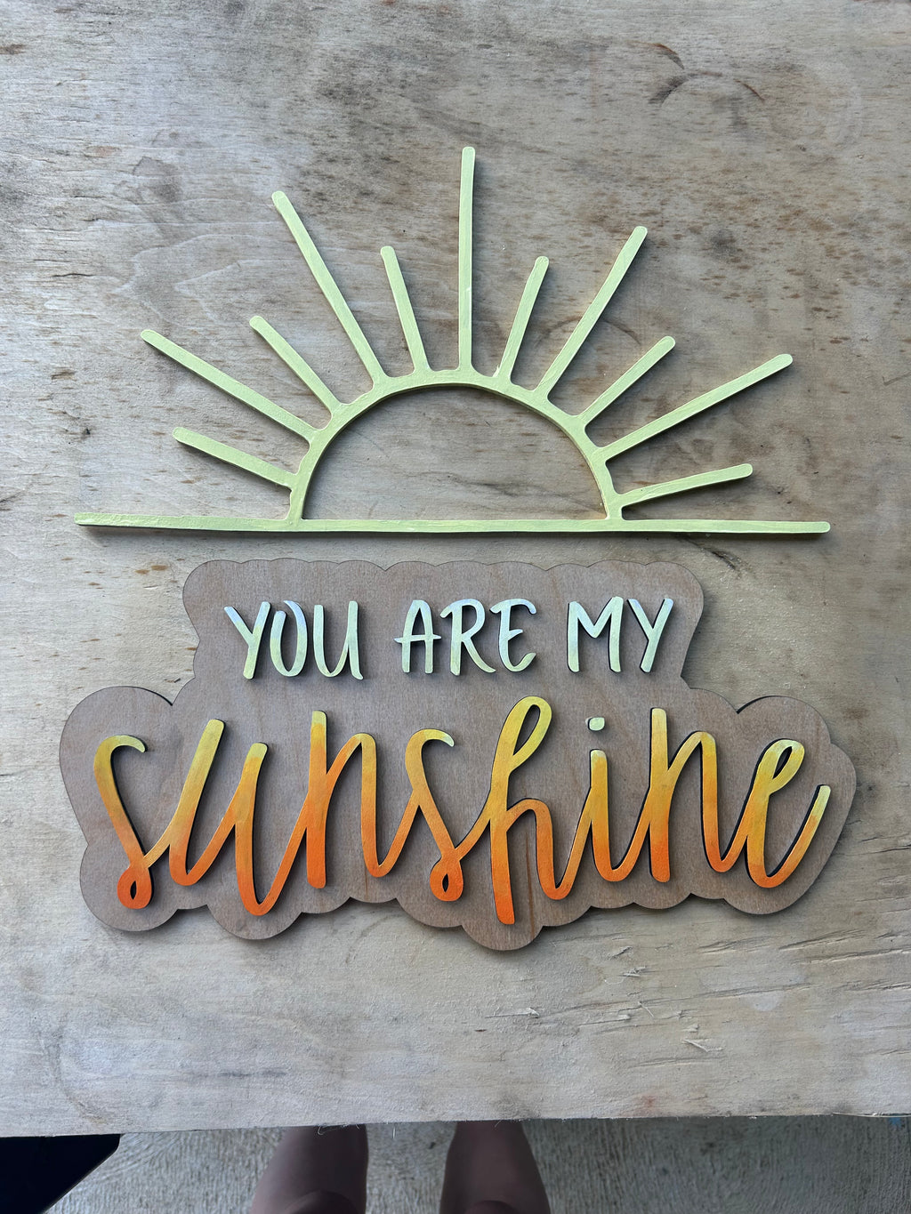 You Are My Sunshine Wood Wall Art