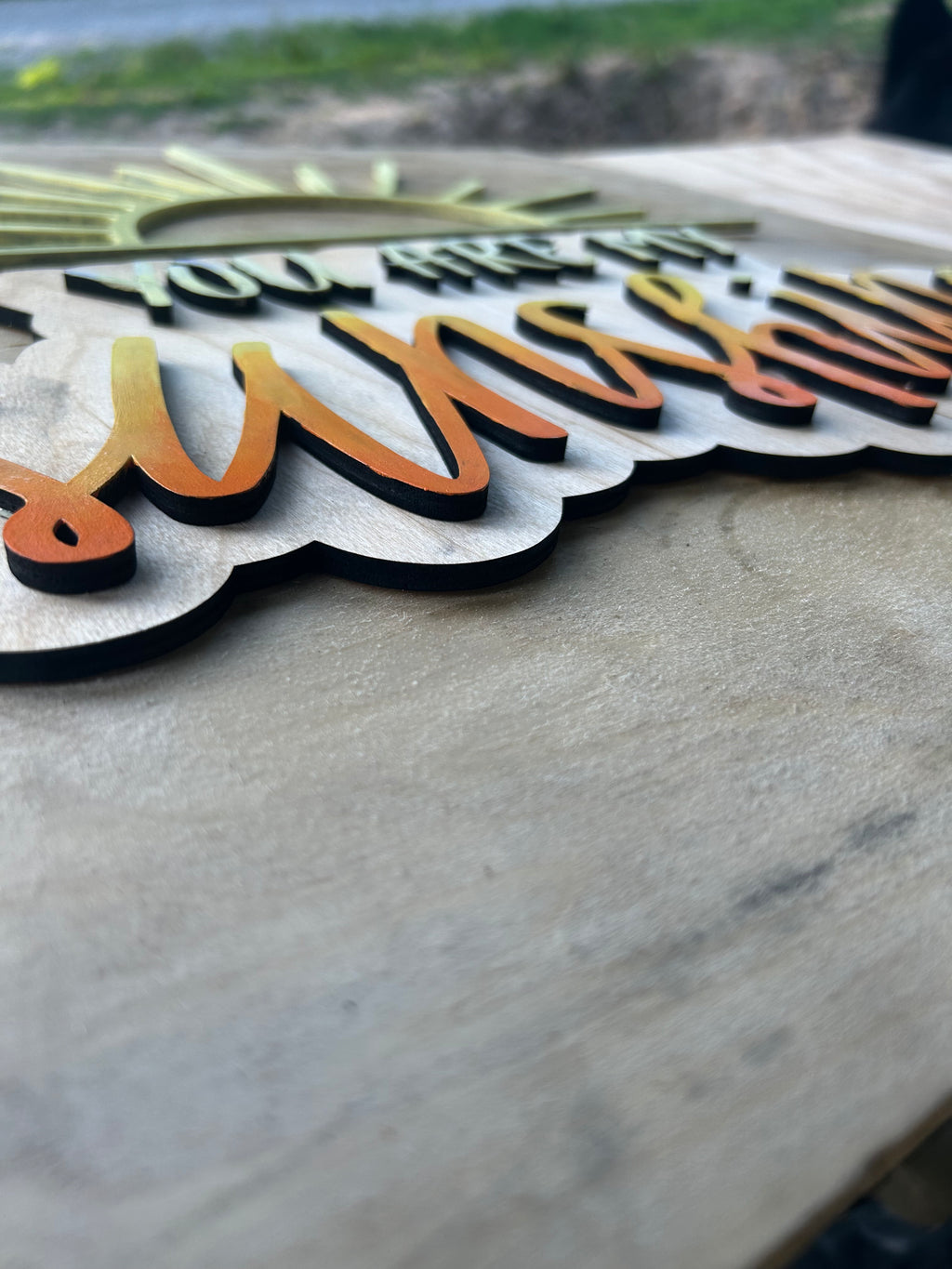 You Are My Sunshine Wood Wall Art