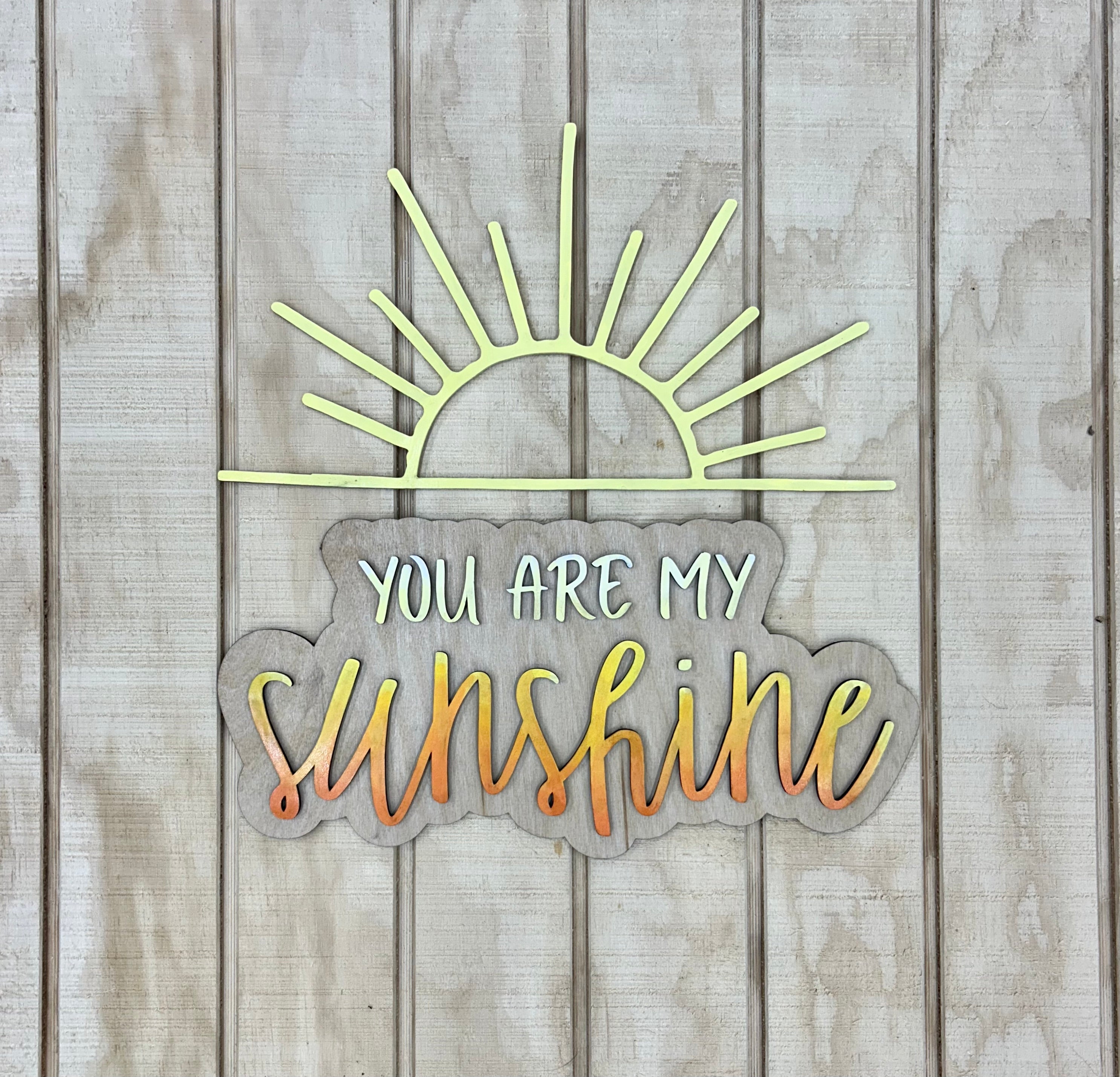 You Are My Sunshine Wood Wall Art