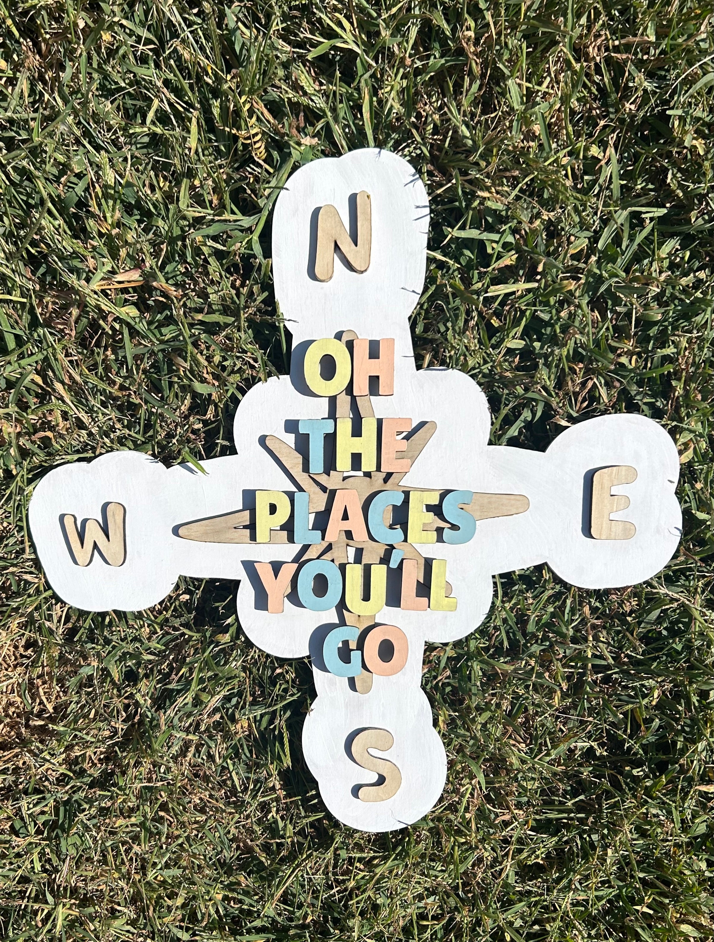 Oh The Places You'll Go Wood Sign