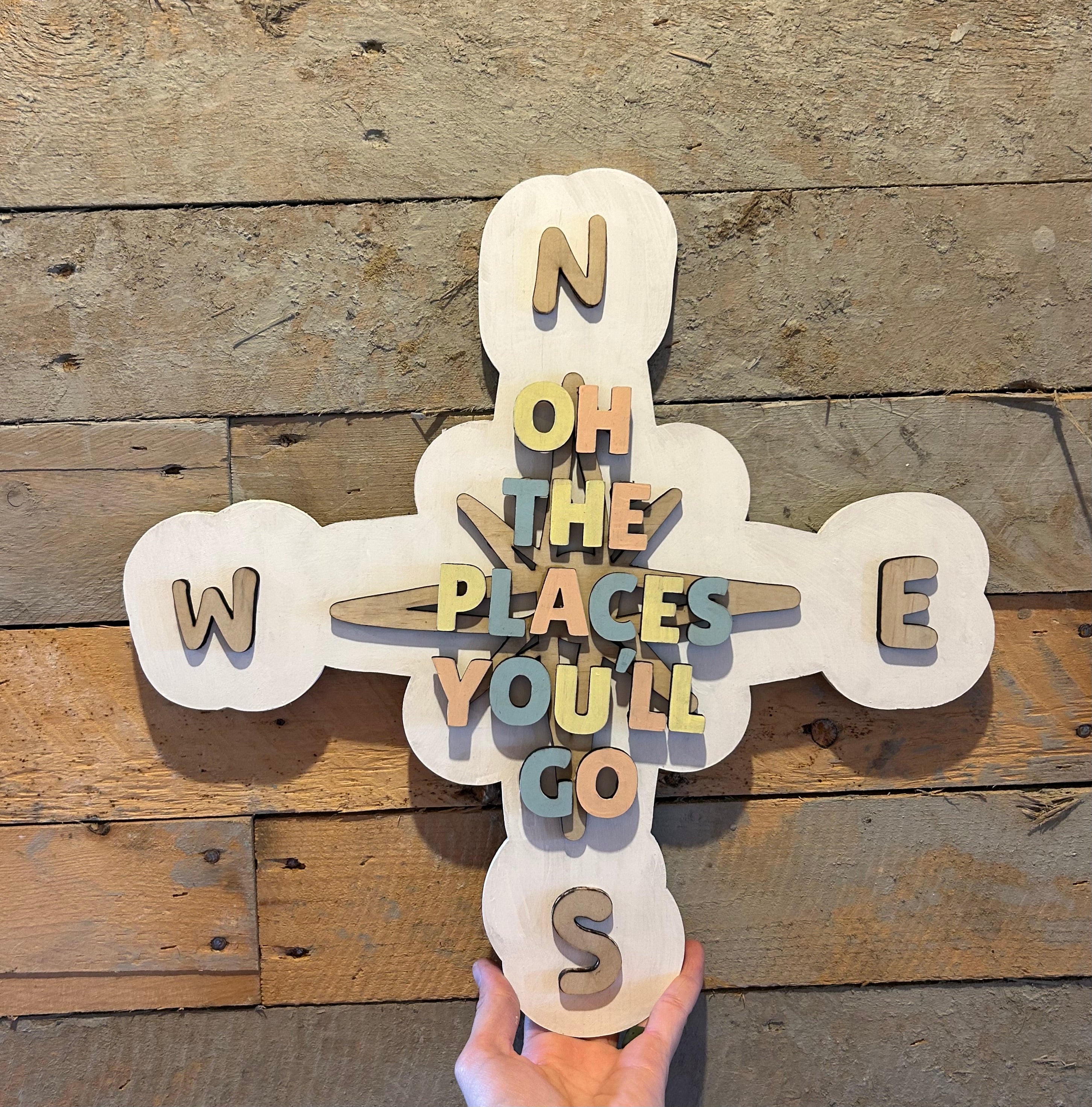 Oh The Places You'll Go Wood Sign