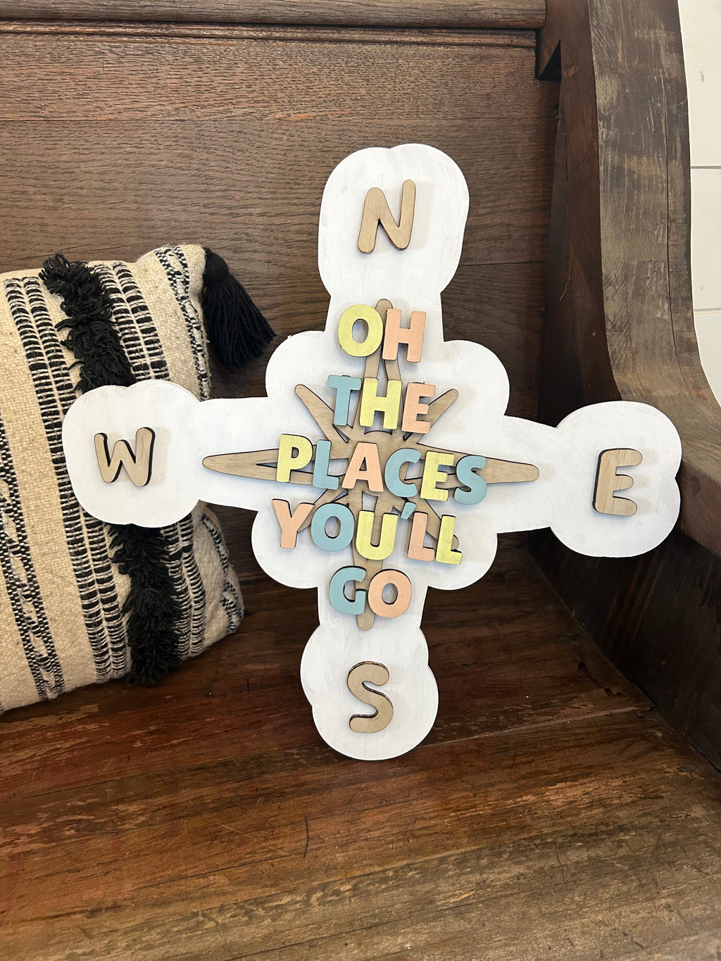 Oh The Places You'll Go Wood Sign