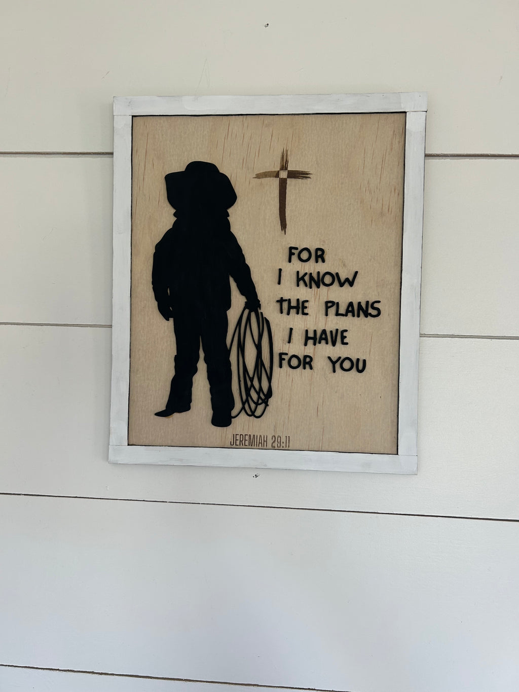 Cowboy Bible Verse Sign