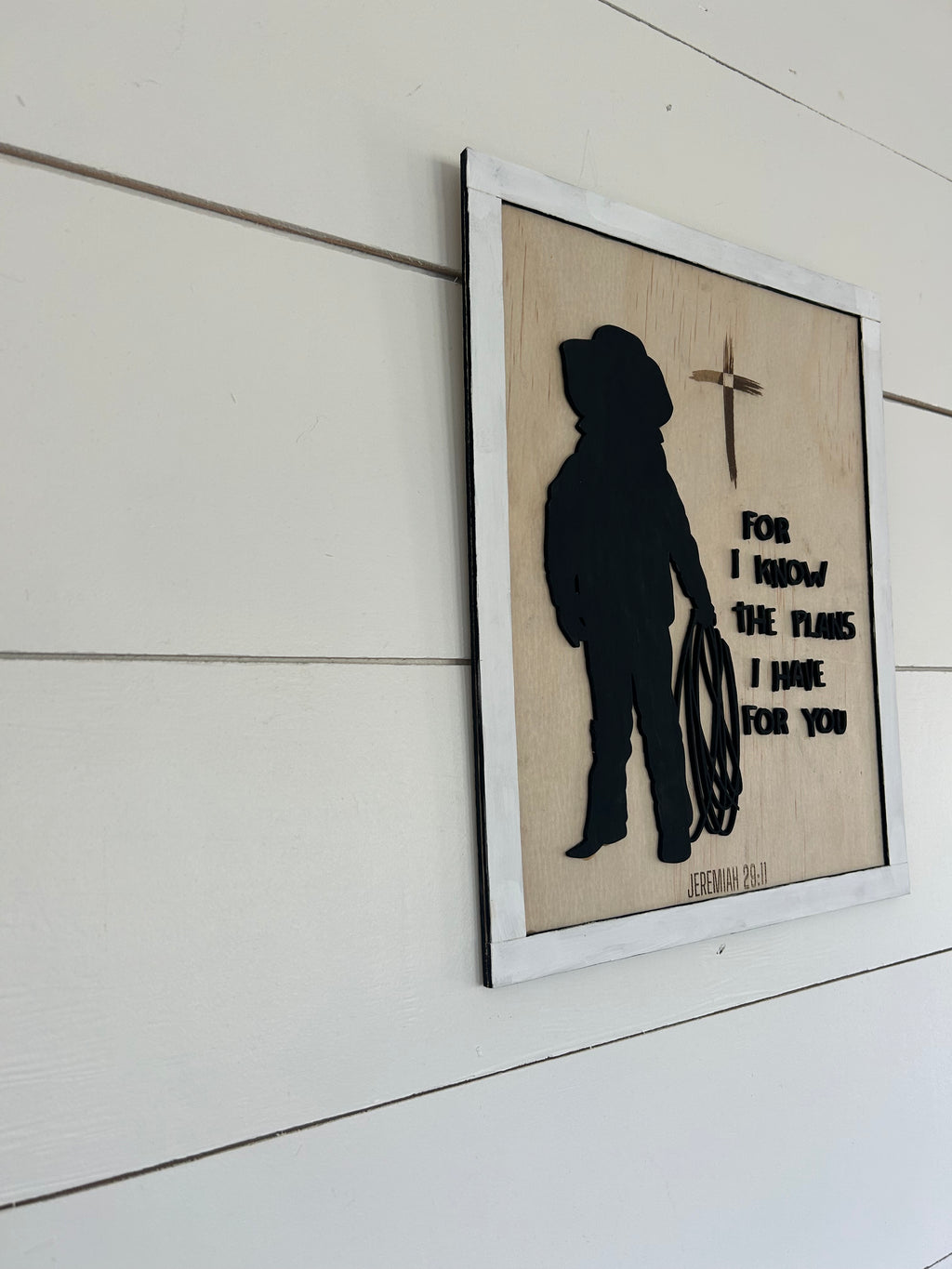 Cowboy Bible Verse Sign