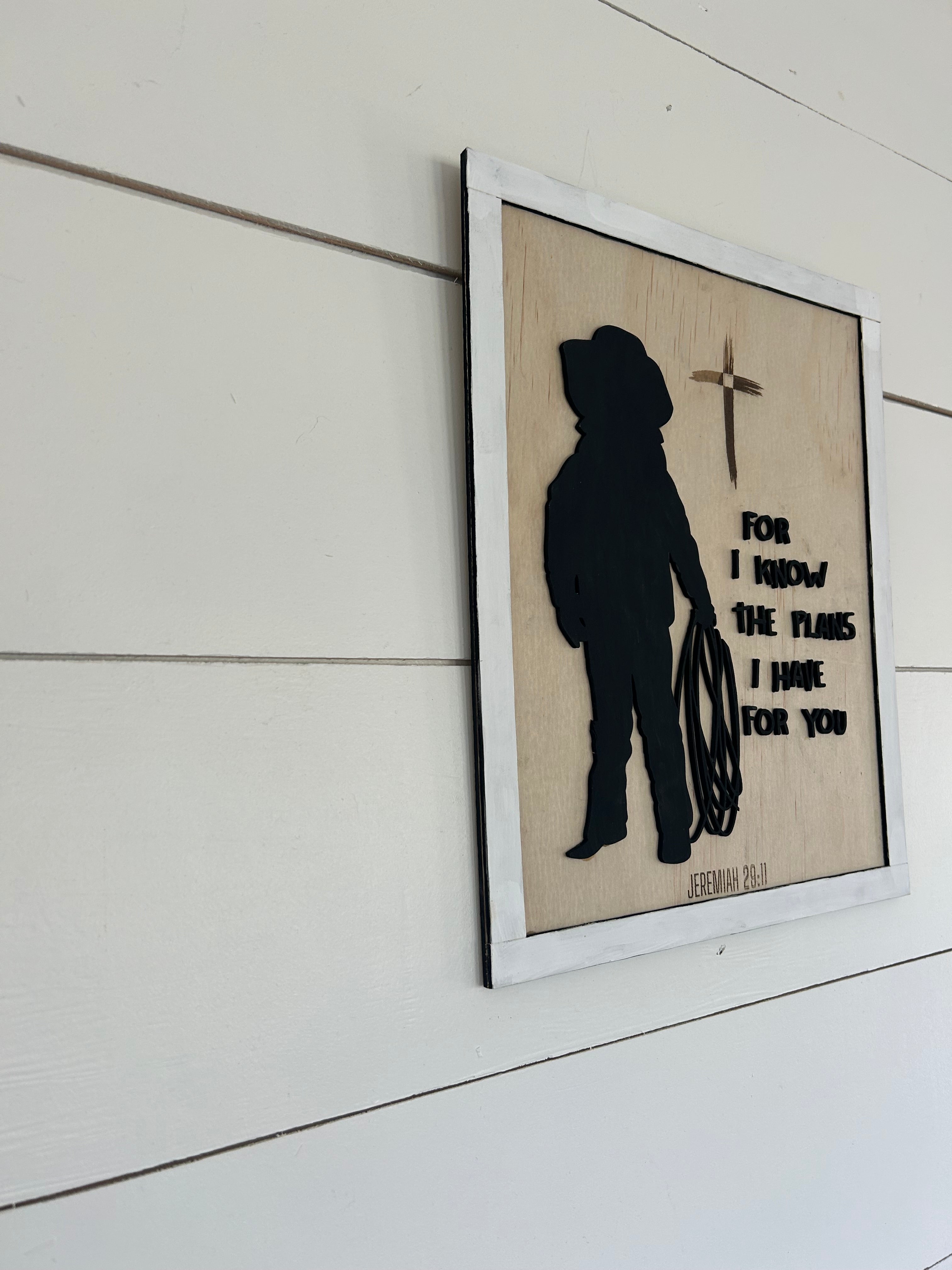 Cowboy Bible Verse Sign