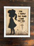 Cowgirl Bible Verse Sign