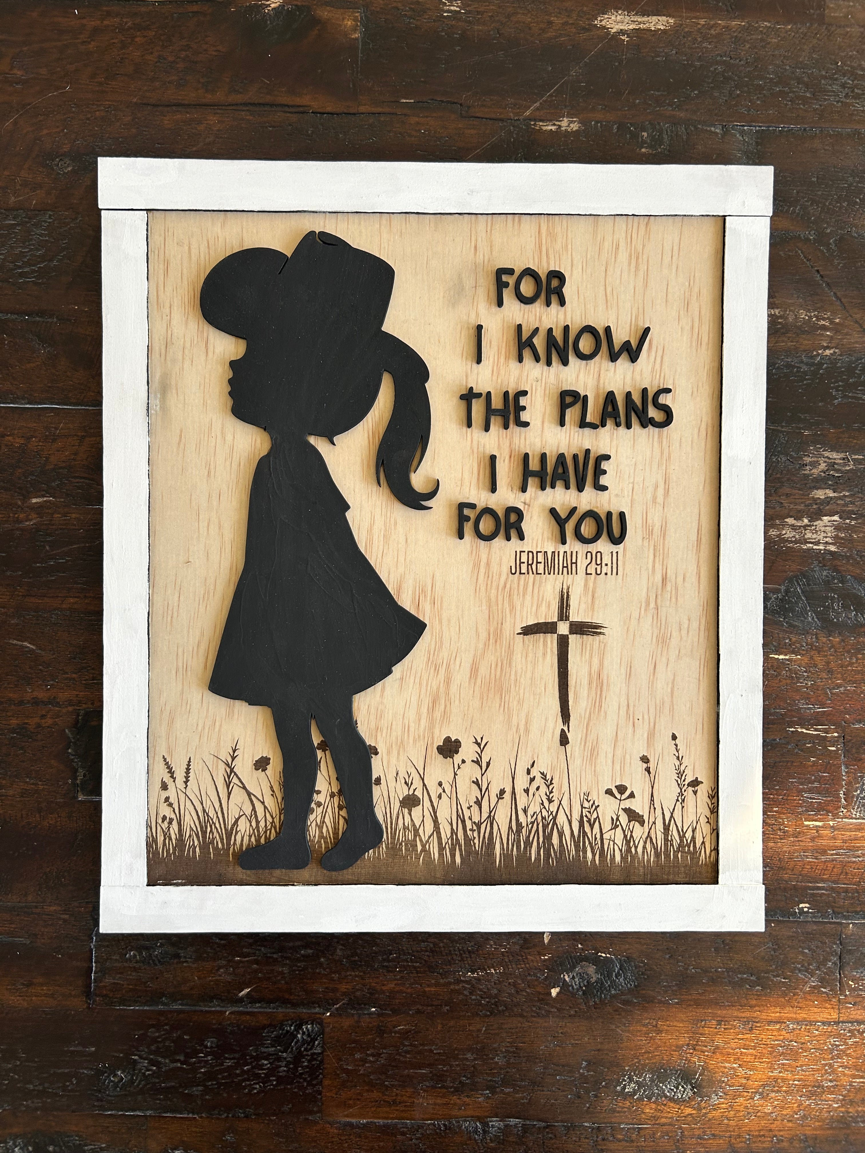 Cowgirl Bible Verse Sign