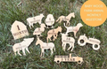 Farm Animal Baby Milestone Props