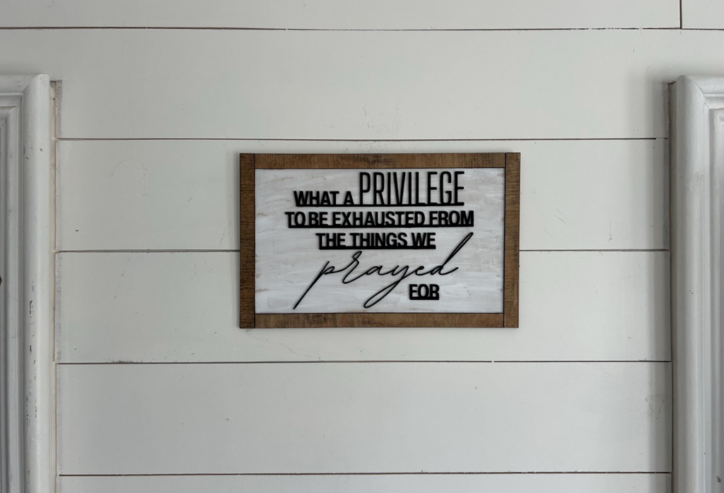 What A Privilege Wood Wall Art