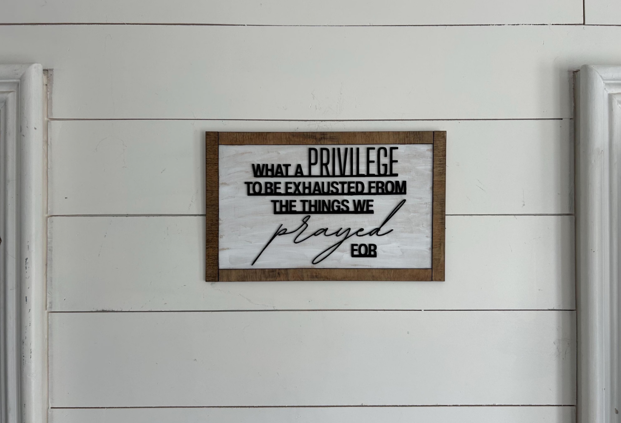 What A Privilege Wood Wall Art