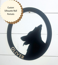 Custom Wood Silhouette Portrait | Pet & Kid Wall Art