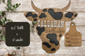 Bull Cow Head Baby Announcement Sign