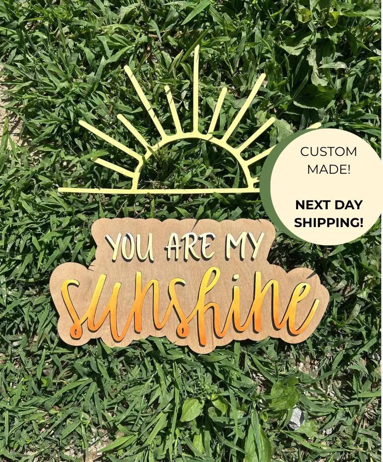 You Are My Sunshine Wood Wall Art