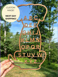 Wooden Alphabet Animal Wood Wall Art